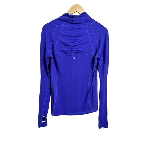 Lululemon Run Trail Tech Long Sleeves Pullover Thumb Holes Shawl Collar Size 2 - Picture 4 of 4